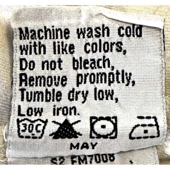 Columbia Mens Shirt Allover Fish Print Short Sleeve Button Up Tan Beige Medium - Picture 8 of 11